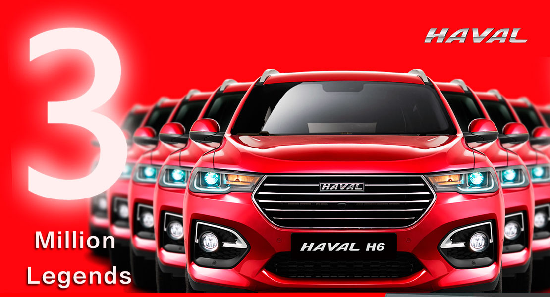 Haval All New H6 tres millones de unidades vendidas