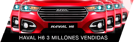 Haval H6 por 6 años consecutivos con 3 millones de ventas